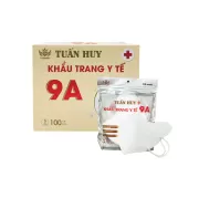 Khẩu Trang 9A Mask Tuấn Huy Trắng